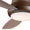 44" Minka Aire Modern Hugger Indoor Ceiling Fan with LED Light Remote Control Oil Rubbed Bronze for Living Room Kitchen Bedroom - 3 of 4