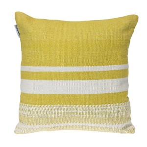 Parkland Collection,Transitional Striped Square Pillow - 1 of 4