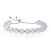 Bella Silver Sterling Silver 6MM Round Beads Adjustable Bolo Bracelet - Silver - 9.5 Inch - 2 of 3