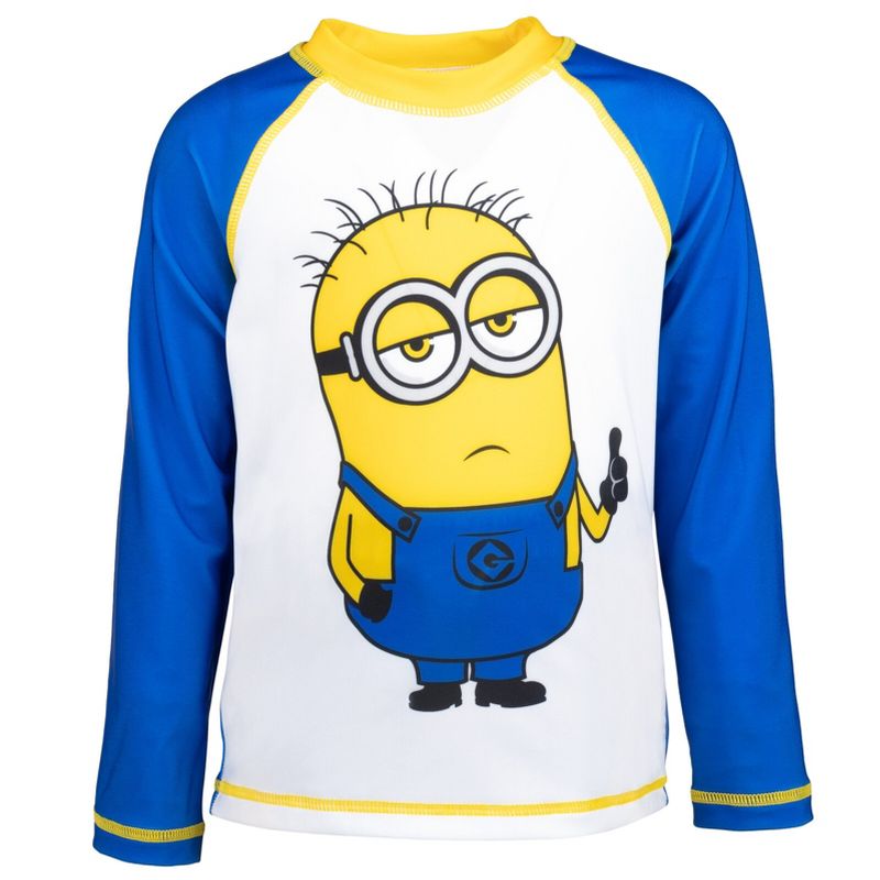 Despicable Me Minions Rash Guard and Swim Trunks Toddler, 3 of 9