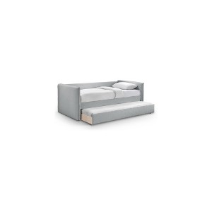 Meridian Furniture,Colton Linen Textured Fabric Twin Daybed - 1 of 4