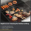 R.W. FLAME BBQ Gas Grill – 34,000 BTU Propane, Enamel Grates, Removable Grease Tray, Ideal for Outdoor Cooking, Camping, Backyard, Patio & Deck - 2 of 4