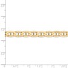 Black Bow Jewelry Men's 6.25mm, 14k Yellow Gold, Concave Anchor Chain Bracelet - 4 of 4
