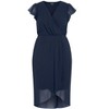 Women's Plus Size Wrap Swing Dress - navy | CITY CHIC - image 4 of 4