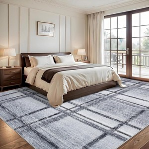 Soft Non-Slip Indoor Rug - Ultra Thin Stain Resistant Large Throw Carpet for Living Room Bedroom Dining Room Kitchen Office - 1 of 4