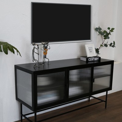 Nicbex Tv Stand Retro Style Tv Console With Enclosed Storage Display ...