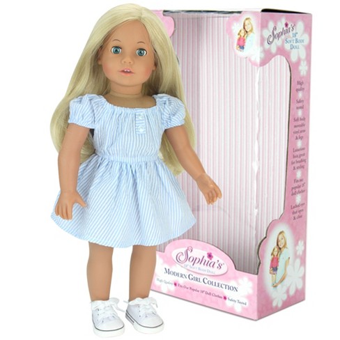 Sophia’s 18'' Soft Bodied Blonde Doll Sophia with Blue Eyes