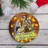Festive Nativity Ornament with Jesus and Mary Birth of Christ Iconography| OrnamentallyYou - 4 of 4