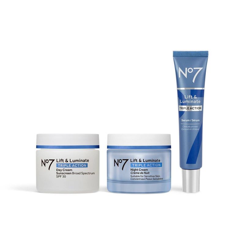 No7 Lift &#38; Luminate Triple Action 3-Piece Skincare System - 3ct, 3 of 11