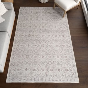 Nuloom Green Haven Collection Jezebel Recycled Cotton Machine Washable Area Rug, 4' x 6', Brown - 1 of 4