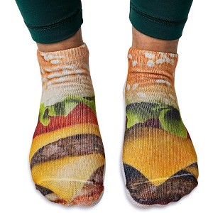 Living Royal Cheeseburger Photo Print Ankle Socks - 1 of 4