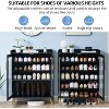 Shoe Cabinet, 5-Tier Shoe Storage Cabinets, Shoe Cabinets Storage for Entryway, Shoe Organizer Cabinet with Glass Doors for Hallway, Living Room - 4 of 4