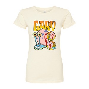 Women's - SpongeBob SquarePants - Gary The Snail Fitted Graphic T-Shirt - 1 of 4