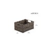 mDesign Woven Farmhouse Pantry Food Storage Bin Basket Box - 4 of 4