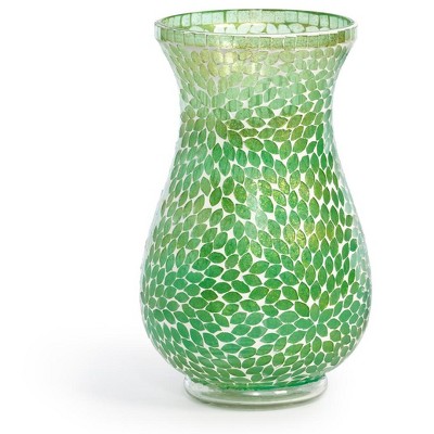 Park Hill Collection Jessa Glass Mosaic Vase Large