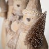 13.5"H Sullivans Christmas Rustic Snowman Figurine Set of 3  Natural - 2 of 4