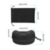Unique Bargains EVA Microfiber Soft Texture Glass Ski Goggles Bag and Case Set - 2 of 4
