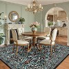 Acekool Washable Area Rug, Non-Slip Floral Botanical Carpet, Soft Low Pile Throw Rug for Living Room Bedroom Kitchen, Stain Resistant - 4 of 4