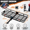Mockins Cargo Basket Hitch Mount Carrier 60"x20"x6" Basket, 16 Cubic-ft Bag, Black/Blue - 3 of 4
