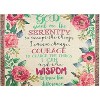 Manual Woodworks and Weavers Inspirational Collection Serenity Prayer Floral Tapestry Throw, 50 × 60 - 2 of 3