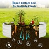 4X2x1 FT Galvanized Raised Garden Bed, Outdoor Oval Metal Planter Box with Open Base, Garden Bed Planter for Vegetables Flower Herb Fruits - 4 of 4