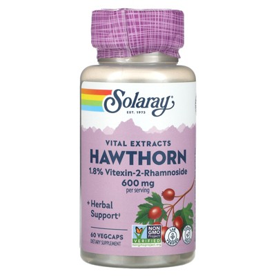 Solaray Vital Extracts Hawthorn, 60 VegCaps