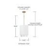 Capital Lighting Weller 1 - Light Pendant in  Matte Brass/White - 4 of 4