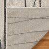 Gertmenian Kielo Bardi Modern Lines Ivory Black Polyester Indoor Area Rug - 4 of 4