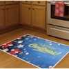 Home Mart Goods Merry Christmas Holiday Blue Non-Slip Washable Low Pile Kitchen Mat Entrance Door Mat - 31" x 19" - 2 of 4