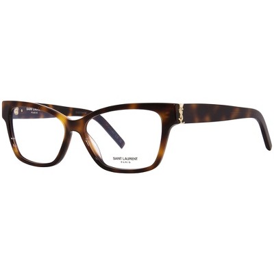 Saint Laurent MONOGRAM SL M116O 002 Womens Cat-Eye Eyeglasses Havana 55mm