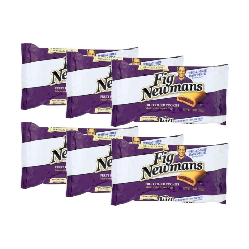 Newman's Own Fig Newmans Wheat & Dairy Free Fruit Filled Cookies - Case of 6/10 oz, 1 of 6