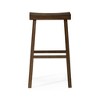 HomeRoots 31" Brown Solid Wood Backless Bar Height Bar Chair - 4 of 4