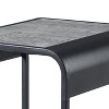 NicBex Modern Industrial Side Table with Metal Frame Contemporary End Table for Urban Decor - 3 of 4