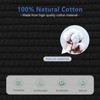 Aoibox Cotton Rope Storage Basket 15x10x9 Inches Woven Rectangle Bin for Shelves Clothes Toys Towels Books Laundry Black - 2 of 4