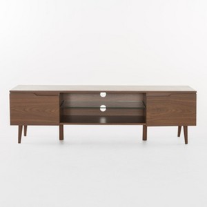TiramisuBest TV STAND with Walnut for TV & Entertainment Furniture - 1 of 4