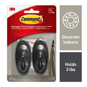 Command 2pk Terrace Hooks - 1 of 4