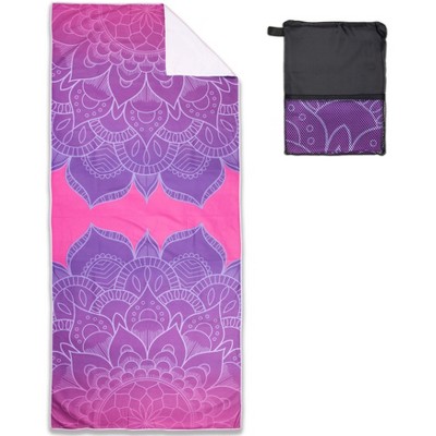 Arkwright Mandala Microfiber Beach Towels (30x70 in.) - Oversized Beach Towel Lightweight for Spa, Bath, Pool