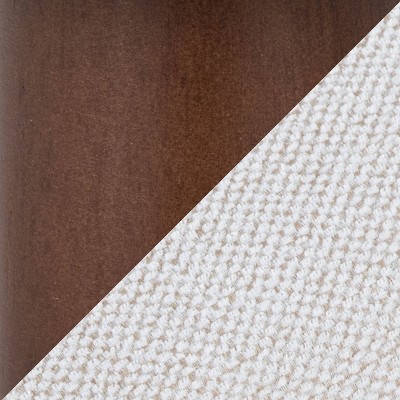 Ahoy Cream Mid-Century Modern Wood Accent Chair