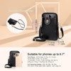 BEAFUP Small Crossbody Bags for Women, Lightweight Vegan Leather Cell Phone Purse, Cute Purses with Tassels - 3 of 4