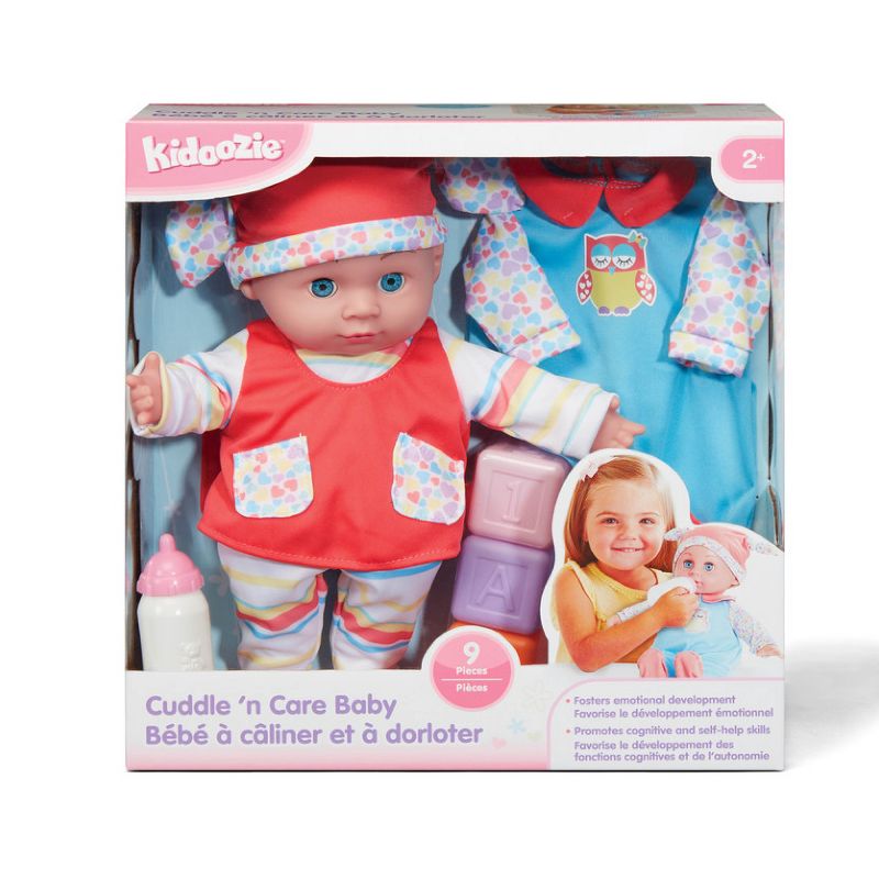 Kidoozie Cuddle 'n Care Baby Playset - Soft Body Doll with bottle and pajamas for children ages 2 and older, 4 of 5