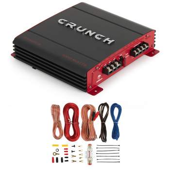 Crunch PX-1000.2 2 Channel 1000 Watt Amp A/B Class Car Stereo Power Amplifier & Soundstorm AKS8 8 Gauge Car Amplifier Amp Complete Wiring Kit