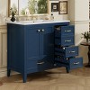 TIRAMISUBEST 36" Bathroom Vanity with Ceramic Sink, Modern Bathroom Vanity Cabinet with Soft-Closing Door, 4 Drawers of Different Sizes - 3 of 4