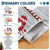 Christmas Door Mat - Washable Non-Slip Snowman Rug, Stain Resistant Foldable Floor Mat for Entryway, Porch, Bedroom, Multiple Sizes & Colors - 4 of 4
