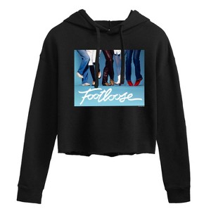 Women's - Footloose - Shoes Don't Matter Cropped Graphic Hoodie - 1 of 2