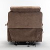 Power Lift Recliner Chair for Elderly with Massage and Heat, Wide Seat Electric Recliner Sofa with Remote, Cup Holders and Side Pockets-Tanpinhause - 3 of 4