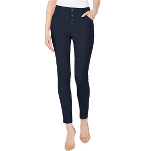 I.N.C International Concepts Womens Exposed Button Casual Trouser Pants - 1 of 1