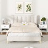 Tangkula 2PCS 2-tier End Table w/Drawer Open Storage Shelf 2 Tiers Nightstand Bedroom - 2 of 4