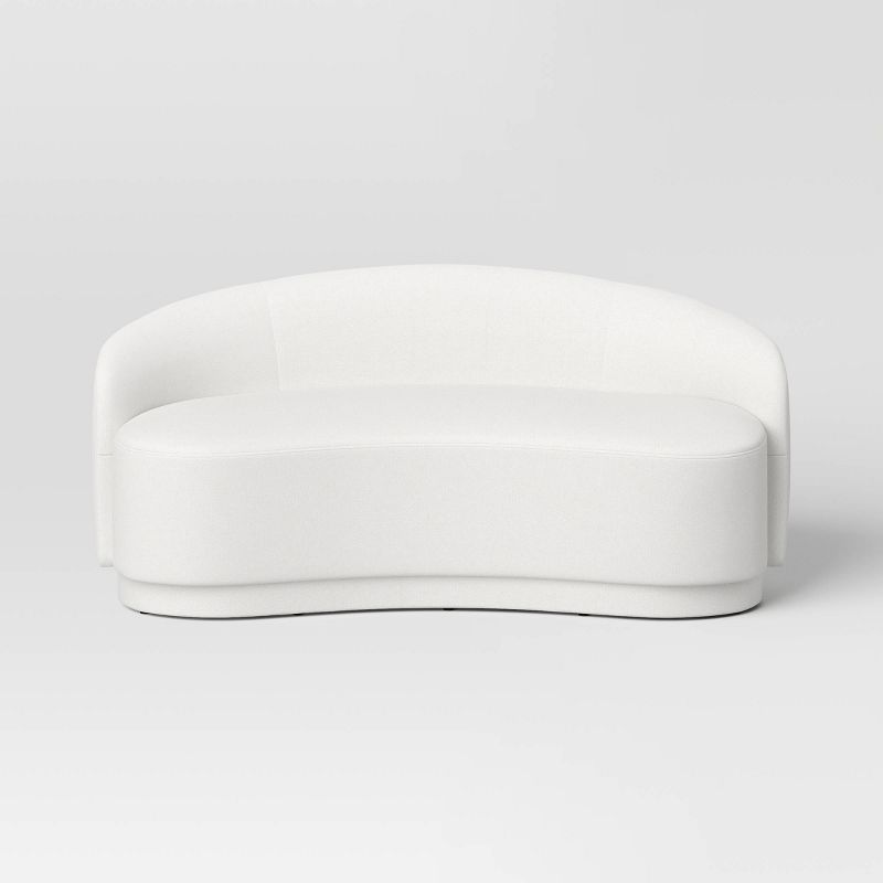 Lupine Curved Loveseat Cream Boucle - Threshold&#8482;, 4 of 9