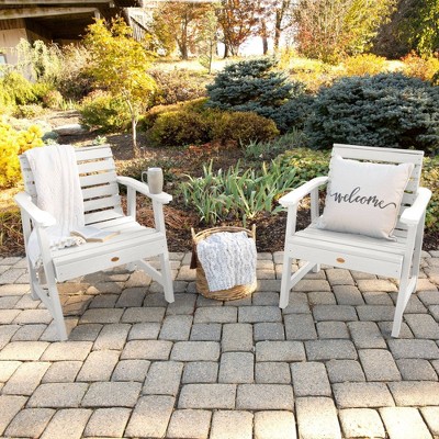 White Poly Lumber Weatherly Garden Armchair Set