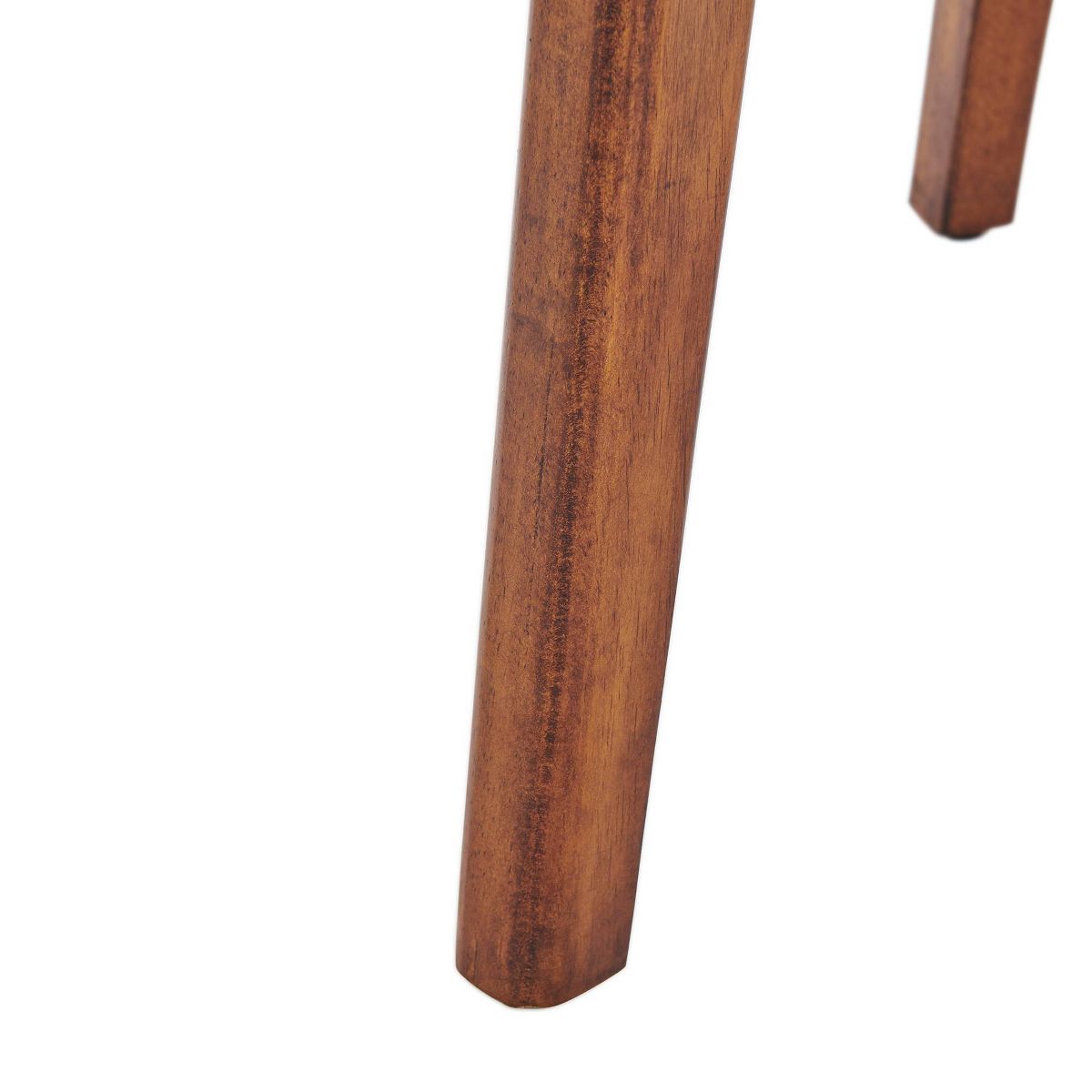 Set of Two Monterey Mid Century Wood Triangular Nesting End Tables Chestnut - Alaterre Furniture - thumbnail 6